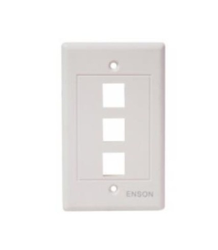 [ACC698962] Placa De Pared Universal Enson ENS-FP63 3 Puertos Sin Jack
