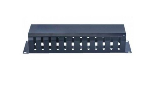[NET2863] Organizados horizontal frontal para rack enson ens-cm24 2ur con peines de policarbonato tapa removible y abatible para mayor pro