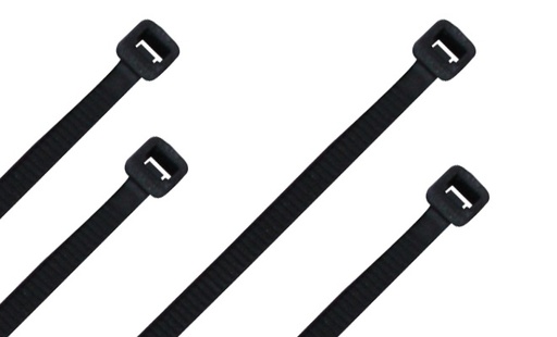 [SEC4927] Cincho nylon th-100 thorsman 4200-01001 color negro a 2.5mm- l 100mm bolsa/100pzs diametro maximo capacidad de atado 22mm, fabri