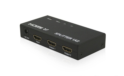 [MNS35784] Distribuidor hdmi enson ens-hdmi12 con una entrada y dos salidas hdmi para distribuir el video de un dispositivo (laptop, grabad