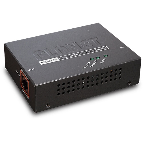 [NET2945] Extensor hpoe planet poe-e201/ 1 puerto entrada rj45 10/100/1000 mbps alimentacion poe af/at/ 1 puerto salida rj45 10/100/1000 m