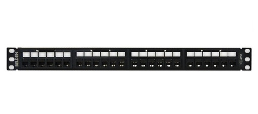 [NET2994] Patch panel revconnect belden rv6ppf1u24bk cat6 24 puertos rj-45 (precargado) color negro 1 unidad de rack herramienta compatibl