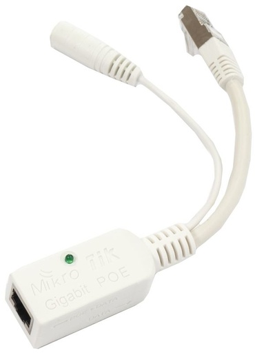[NET3033] Inyector poe pasivo miktrotik rbgpoe gigabit compatible con routerboard 18-57vdc no incluye eliminador