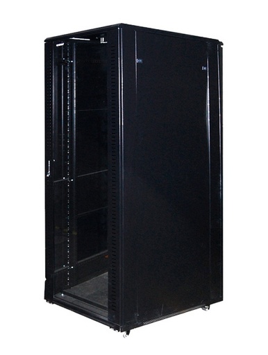 [CAB27416] Gabinete de piso enson ens-rkgb45u4 45ur 600x1000x2105mm puerta cristal con cerradura de seguridad abatible paneles laterales re