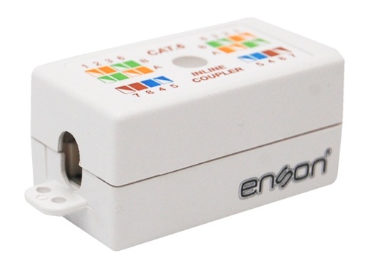 [NET3058] Cople utp enson epro-incop6 hilo a hilo cat6 ideal para unir de dos segmentos de cable utp sin terminar, requiere rematadora