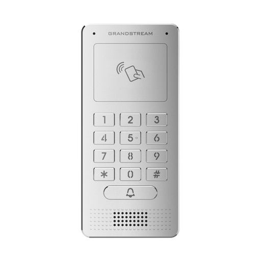 [SEC5104] Portero grandstream gds3705 sip metal exterior ip66 ik09 acepta tarjetas rfid 125khz dos relevadores poe