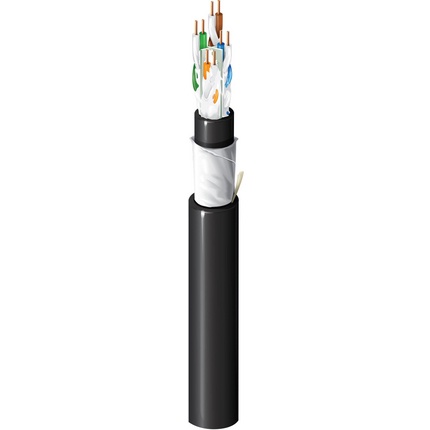 [NET3130] Cable utp cat6a belden osp6au 0101000 forro polietileno planta externa osp negro 4 pares con gel 500 mhz calibre 23 awg 100% cob
