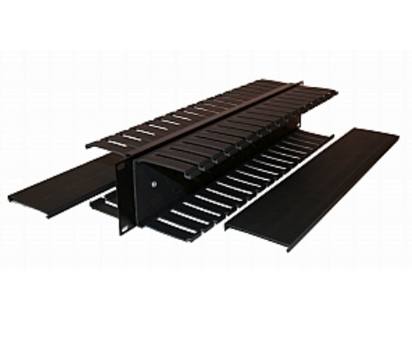 [NET3173] Organizador horizontal belden 9512-1902-fr 2 ur administracion frontal y posterior con tapa negro