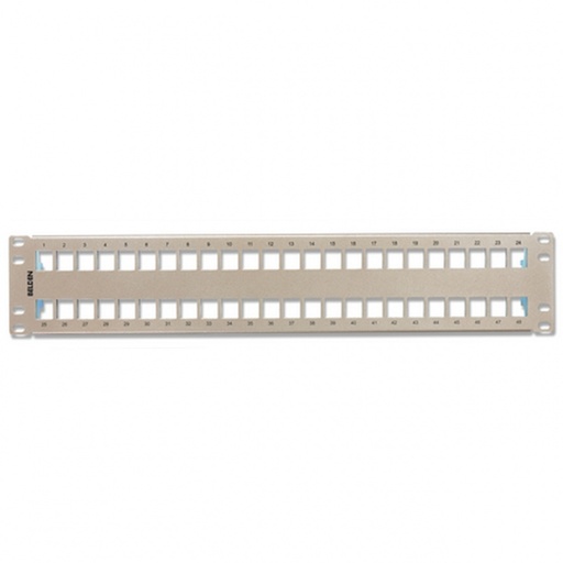 [NET3190] Patch panel modular blindado cat6a cat6 cat5e belden ax104564 48 puertos rj45 (vacío) estilo keyconnect titanium 2 unidades de r
