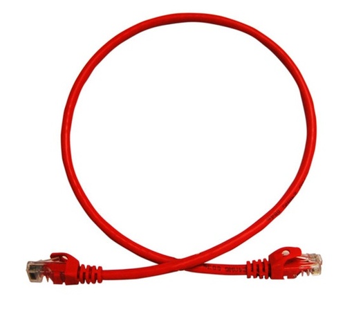 [NET3209] Patchcord utp enson p6006r serie pro 100-ii 100% cobre color rojo 60cm para mejor identificacion de soluciones en racks y gabine