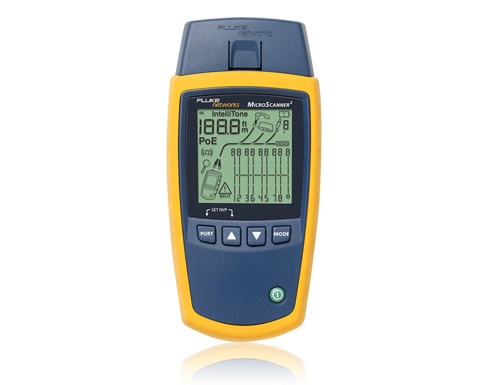 [NET3250] Tester de red microscanner 2 fluke networks ms2-100 para comprobación de redes de voz, datos y video pantalla lcd retroiluminada