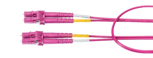 [NET3293] Jumper de fibra optica belden fp4ldld003m forro pvc color violeta flamabilidad ofnr riser tipo de fibra multimodo om4 50/125 mic