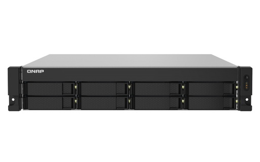 [COM32080] Qnap 2u 8-bay arm-based 2.5g &10g nas, quad core 1.7ghz, 4gb ddr3 ram, 2 x 10gbe sfp+, 2 x 2.5gbe, redundant power supply
