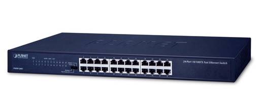 [NET3333] Switch planet fnsw-2401 no administrable / 24 puertos rj45 velocidad de transmision 10/100 mbps / temperatura de operacion 0-50°