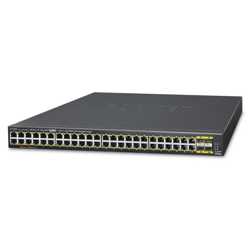 [NET3334] Switch planet gs-4210-48p4s administrable l2 /48 puertos rj45 velocidad de transmision 10/100/1000 mbps alimentacion poe activo 
