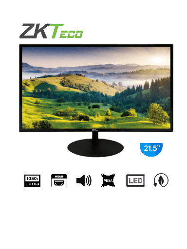 [MNS35801] Monitor led full hd de 21.5 pulgadas zkteco modelo zd22-2k resolucion de 1920 x 1080 entrada de video hdmi/vga salida de audio h