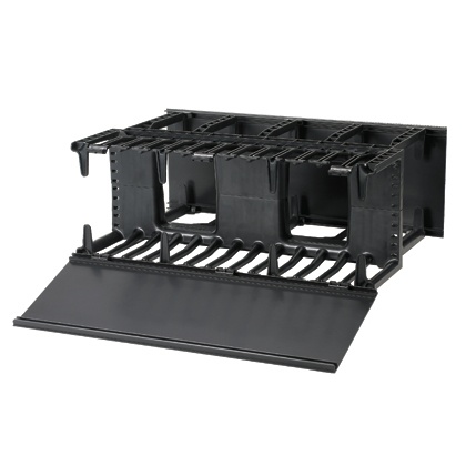 [NET3456] Organizador de cables horizontal netmanager, doble (frontal y posterior), para rack de 19in, 4ur