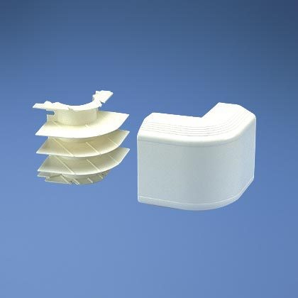 [NET3777] Esquinero exterior, para uso con canaleta t70, material pvc rígido, color blanco mate