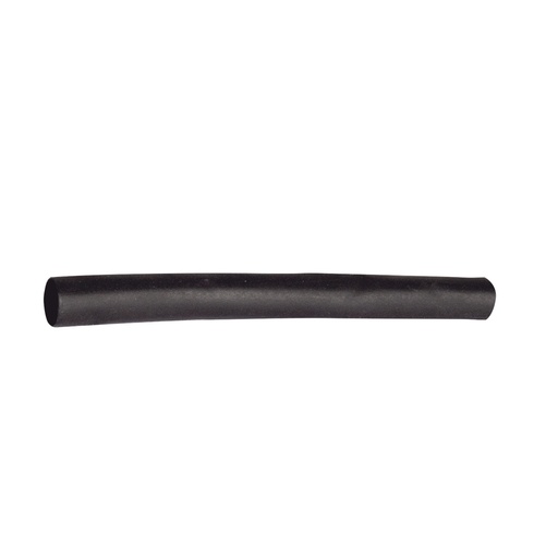 [NET3805] Tubo termoencogible (termofit) negro de 1.2 m, 1/4" de diámetro, reduce de 2:1, poliolefina.