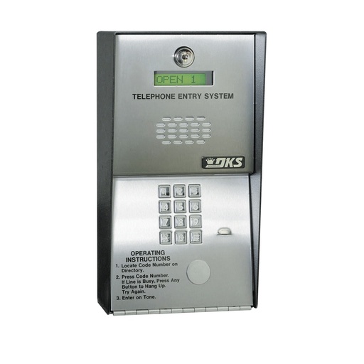 [AUD70489] Audioportero telefónico / 600 números telefónicos / control para 2 puertas / gabinete para sobreponer/ marcación a 16 digitos / 
