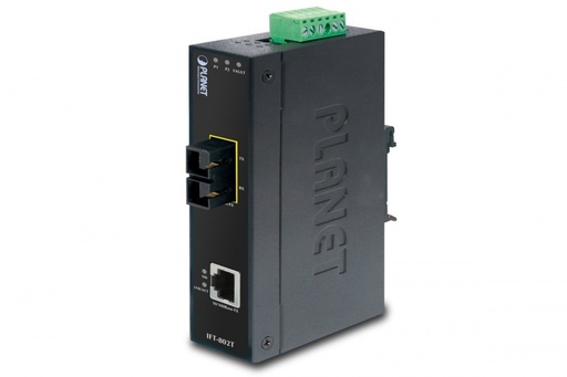 [SEC5753] Convertidor de medios industrial 10/100 base-tx a 100 base-fx, interfaz sc