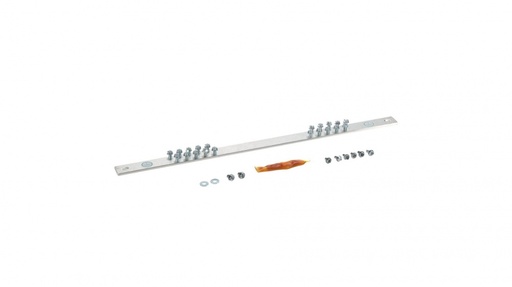 [NET4206] Barra de conexión a tierra, para rack de 19", con 20 orificios para conexión rápida de equipos, incluye 20 tornillos # 12-24 x 1