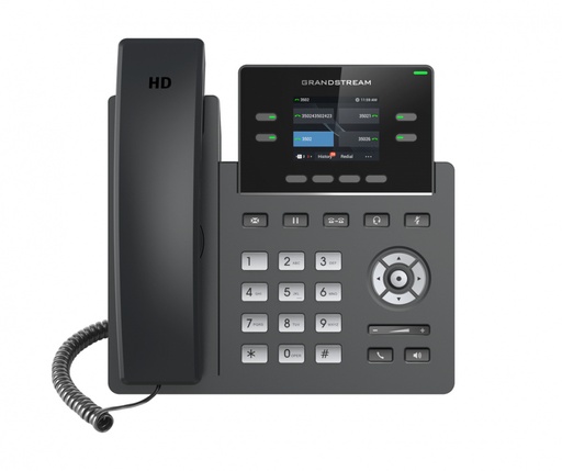 [SEC5865] Teléfono IP GRP-2612 Grandstream 2.4" 4 Líneas 20 Teclas Altavoz Negro