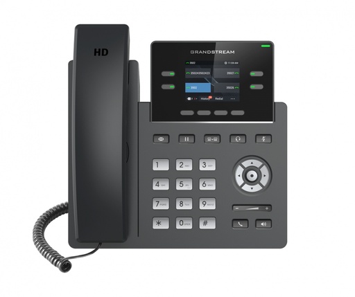 [SEC5911] Teléfono ip wi-fi, grado operador, 2 líneas sip con 2 cuentas, pantalla a color 2.4", codec opus, ipv4/ipv6 con gestión en la nu
