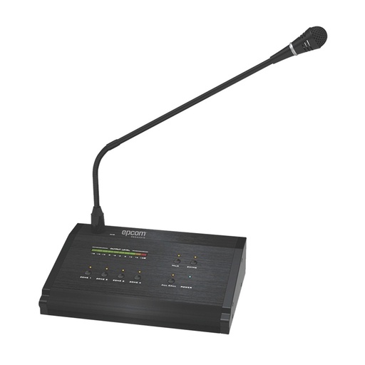 [AUD70497] Micrófono A Distancia De 4 Zonas Epcom SF-4012 Para Sistema De Voceo