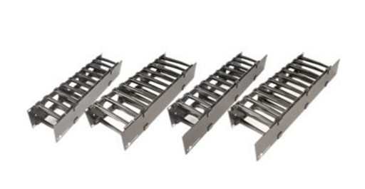[NET4243] Organizador de cable horizontal routeit, sencillo, para rack de 19in, 6in de profundidad, 2ur
