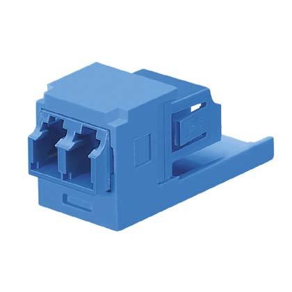 [WIR1363] Módulo acoplador lc duplex, para fibra óptica monomodo os1/os2, tipo mini-com, color azul