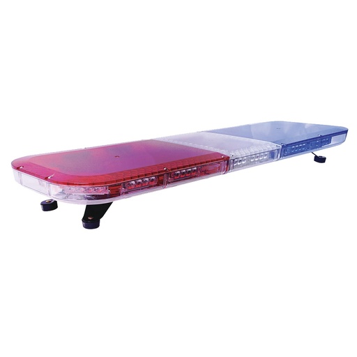 [SEC6474] Barra de luces de 47" rojo/azul, 88 led, con control de tráfico en color ámbar, ideal para equipar unidades de seguridad publica