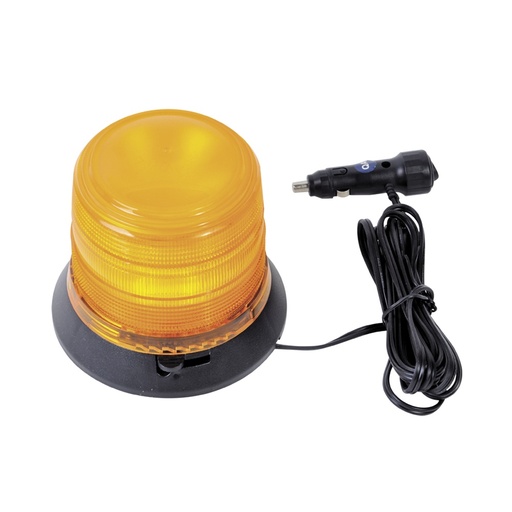 [AUD70566] Burbuja brillante de 6 leds, color ámbar con montaje magnético