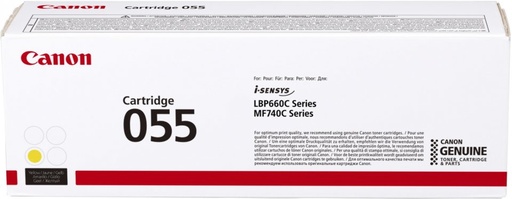 [PRI3507] Cartridge 055 yellow yields 2,100 pages