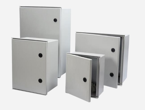 [SEC6530] Gabinete de poliéster ip65 puerta transparente, uso en intemperie (400 x 500 x 200 mm) con placa trasera interior (incluye chapa