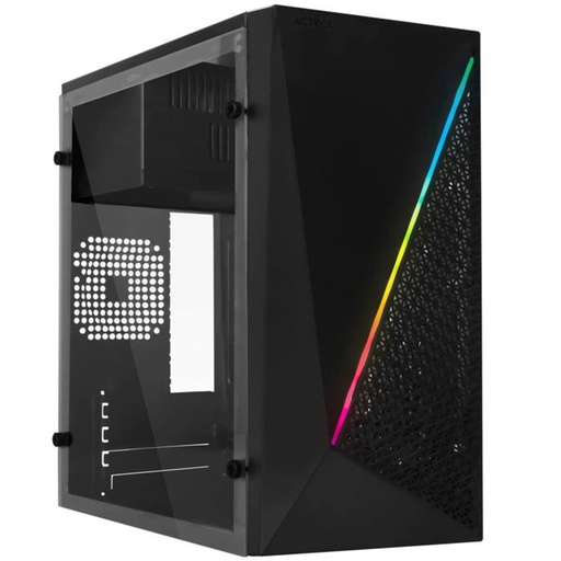 [CAB27436] Gabinete Acteck Kioto GC460 RGB Micro ATX Fuente de 500W Color Negro