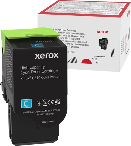 [PRI3531] Cartucho Tóner Canon C310 Cian Alto Rendimiento 006R04369