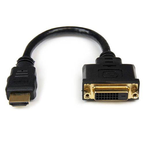 [WIR1435] Cable adaptador video 20cm hdmi macho a dvi-d hembra  .