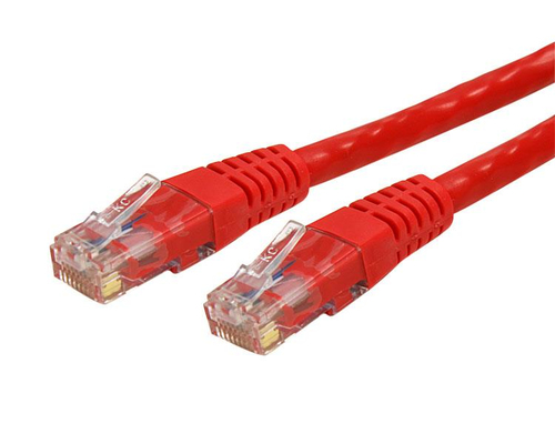 [NET4354] Cable 91cm red utp rj45 cat6 ethernet gigabit moldeado rojo .