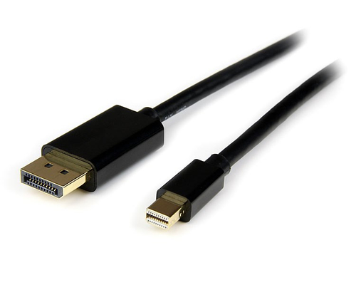 [WIR1449] Cable 4m adaptador mini dp a displayport macho a macho negro .