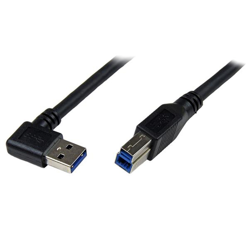 [WIR1464] Cable 1m usb 3.0 usb b macho a usb a macho en angulo derecho