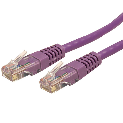[NET4364] Cable 1.8m red utp rj45 cat6 ethernet gigabit moldeado morado.