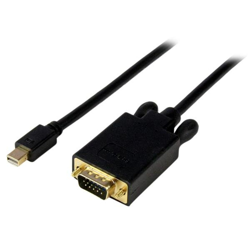 [WIR1510] Cable 1.8m adaptador activo mini displayport a vga negro .