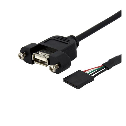 [WIR1515] Cable 91cm usb 2.0 montaje en panel macho idc5 a hembra usba