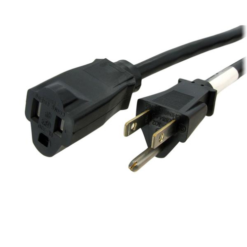 [WIR1551] Cable extensor alimentacion pc 1.8m nema 5-15r 5-15p macho hemb.a
