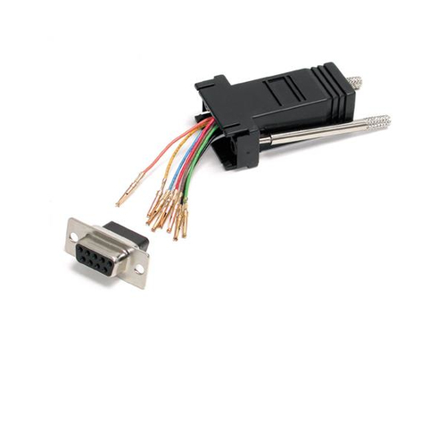 [WIR1561] Adaptador modular serial db9 a a rj45 hembra a hembra  .
