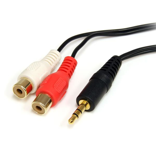 [WIR1573] Cable 1.8m audio estereo mini jack 3.5mm macho a rca hembra .