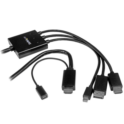 [WIR1580] Convertidor hdmi displayport mini displayport a hdmi cable 2m