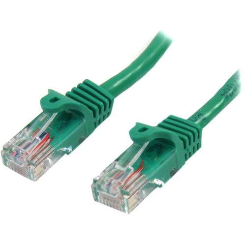 [WIR1664] Cable de red 0.5m verde cat5e ethernet sin enganche