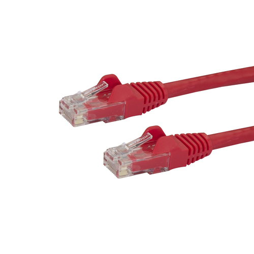 [WIR1679] Cable de red de 15cm rojo cat6 6 ethernet gigabit sin enganches